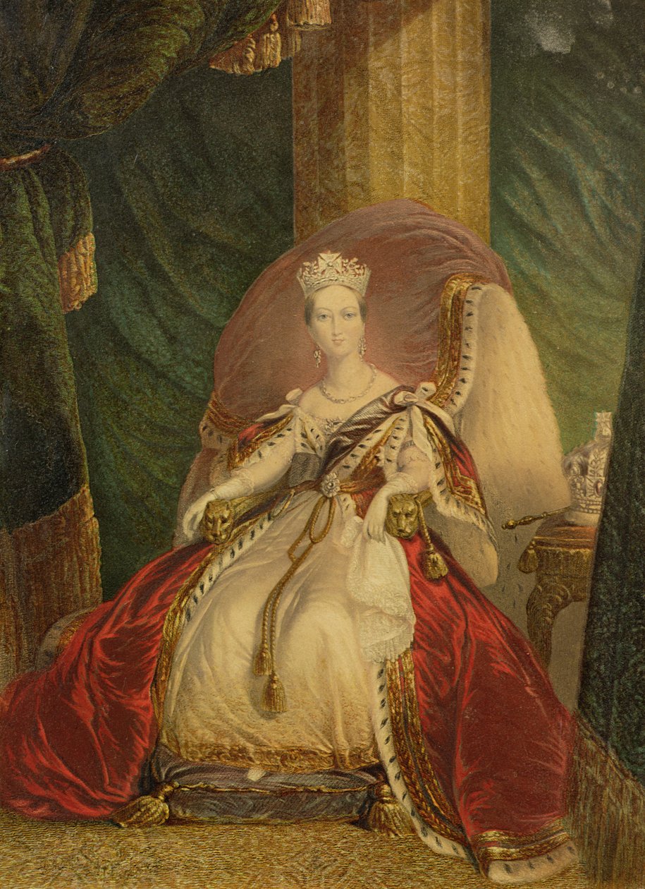 Portret van Koningin Victoria (1819-1901) door English School