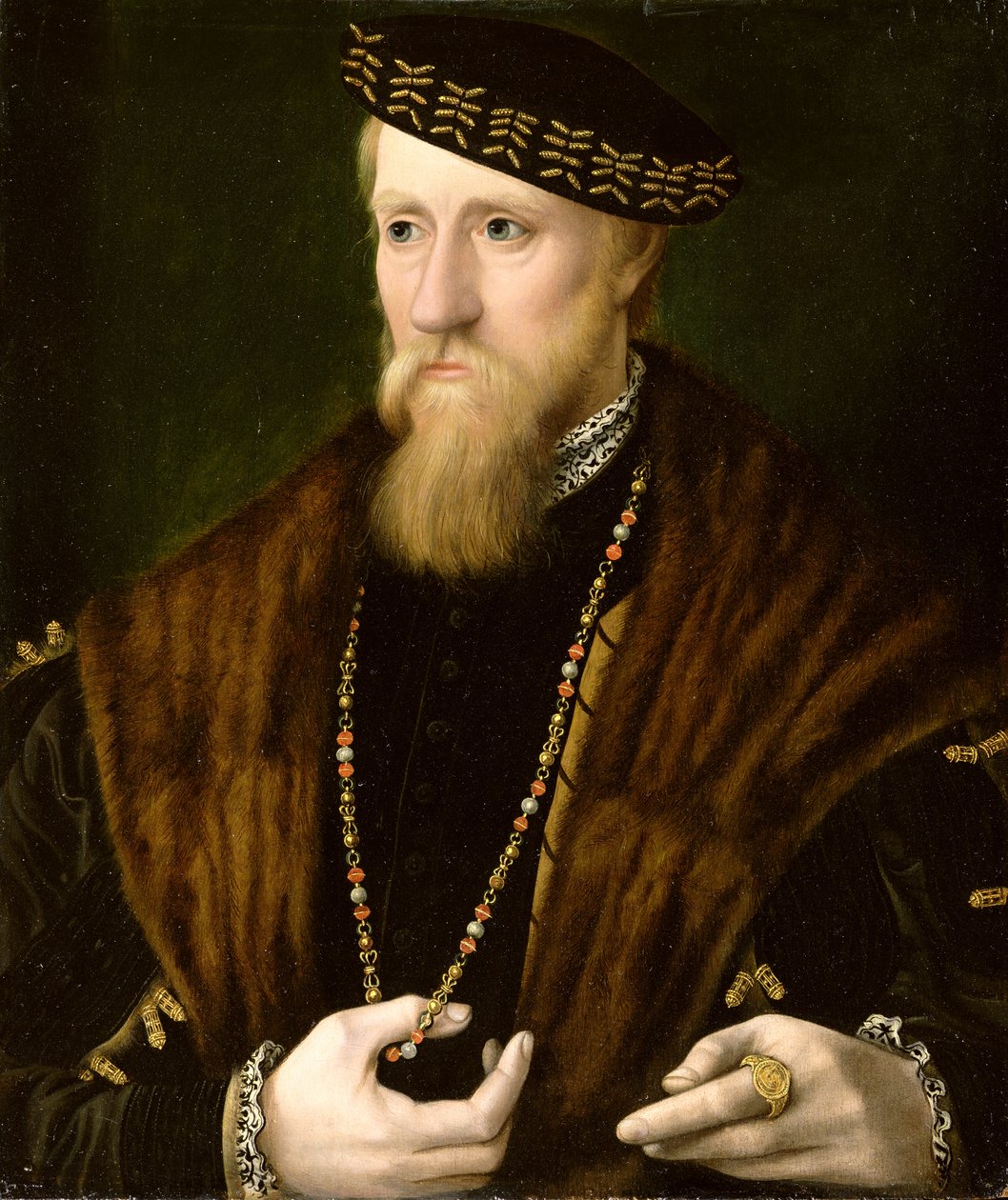 Portret van een Heer, traditioneel gedacht te zijn Edward Seymour, 1e Graaf van Hertford en Hertog van Somerset (ca. 1506-52) door English School