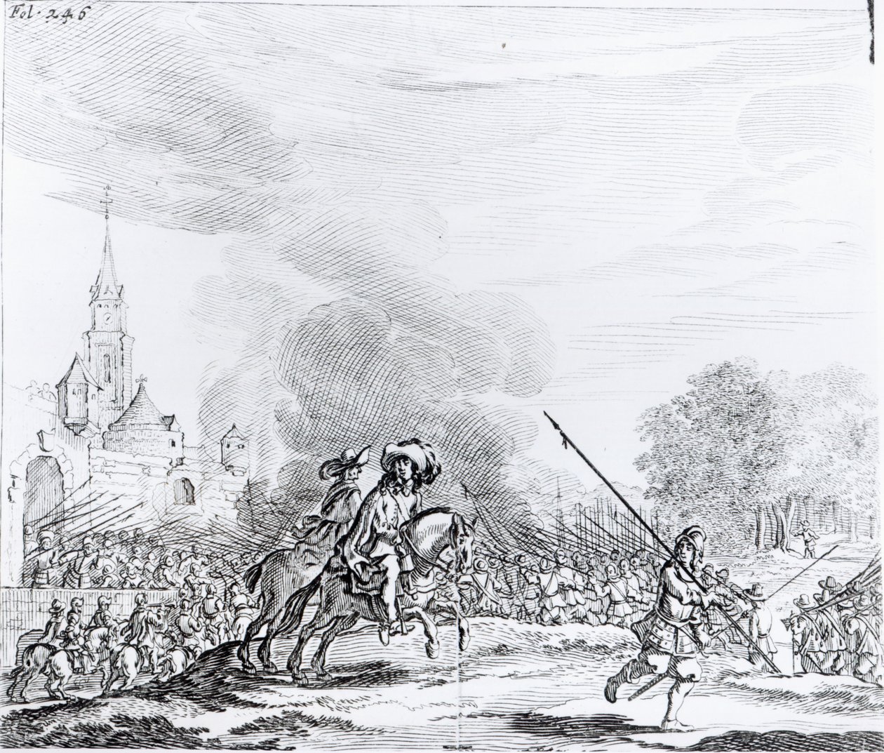 Terugtocht van de Slag bij Worcester, 3 september 1651 door English School