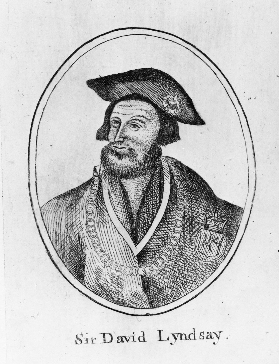 Sir David Lyndsay van de Mount door English School