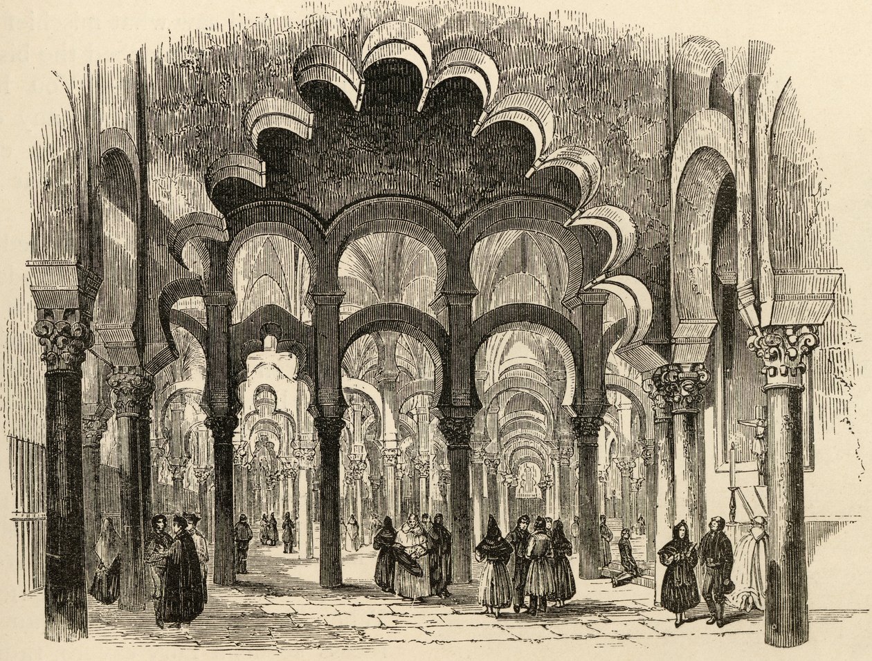 De Grote Moskee, Cordoba, illustratie uit 