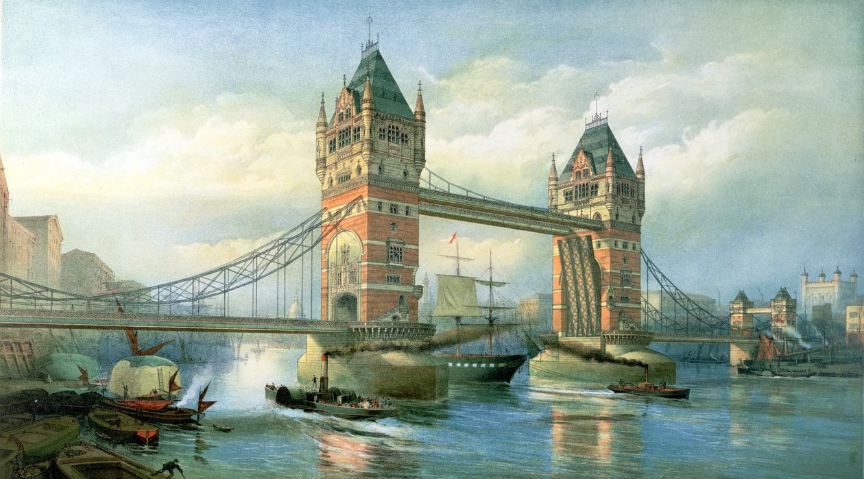 De Tower Bridge, Londen door English School