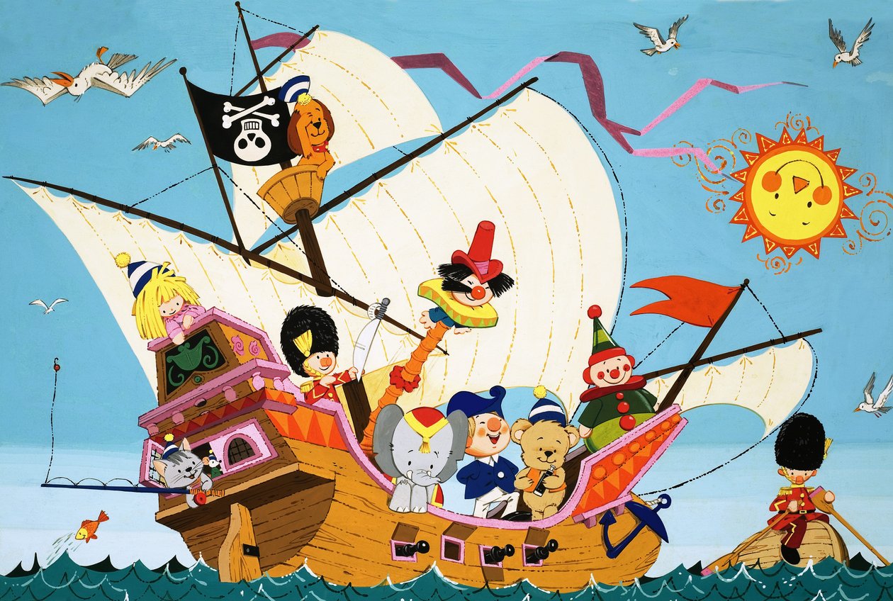 Topsy Turvy Piratenschip door English School