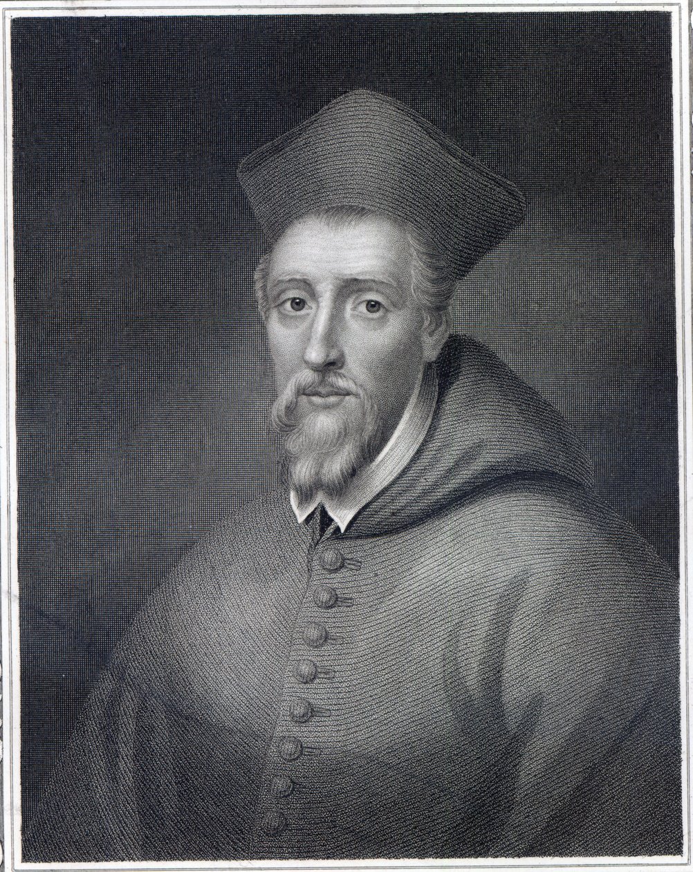 William Allen (1532-94), gegraveerd door J.Cochran door English School