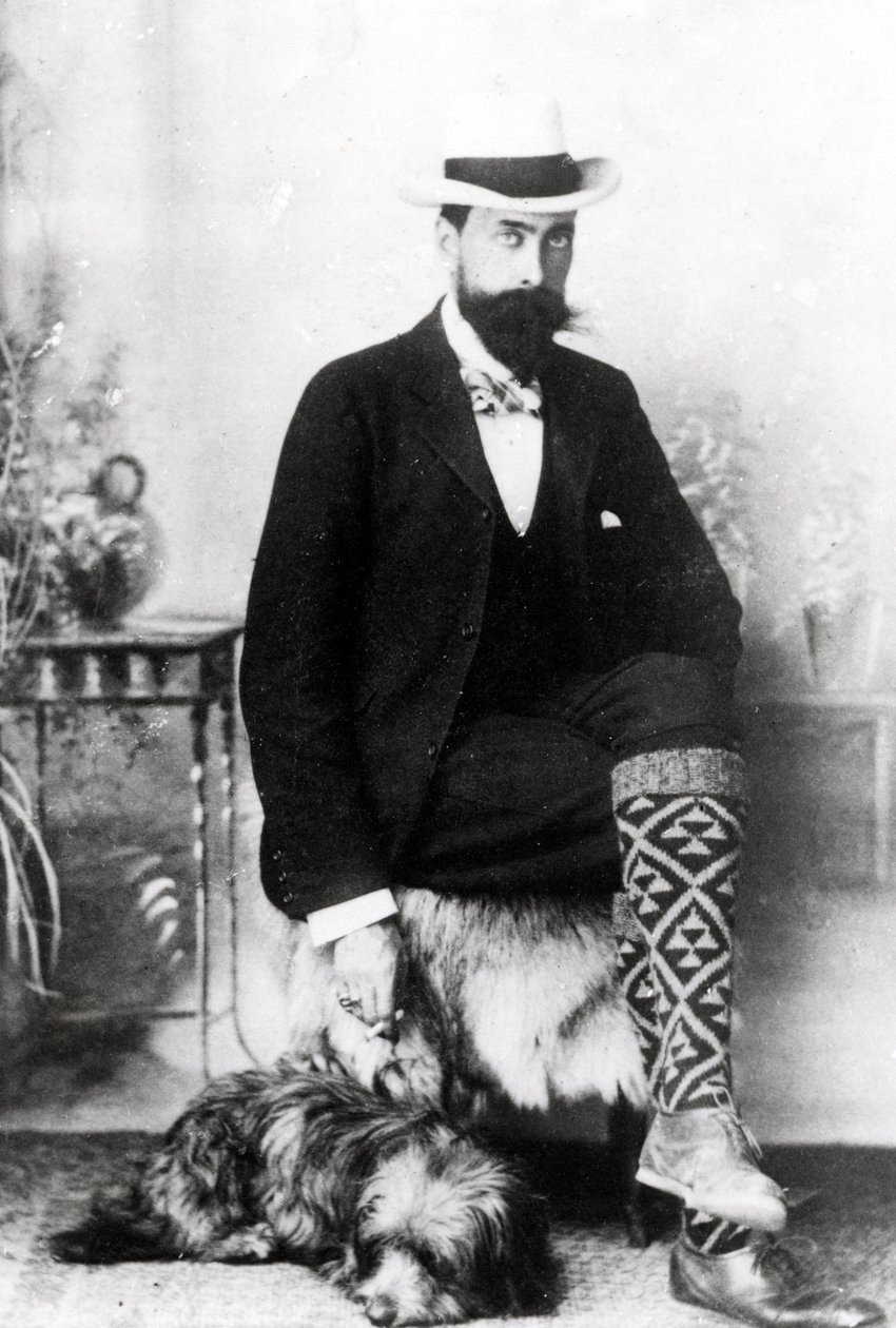 Adrian Hope met Robbie, c. 1880-1900 door English Photographer