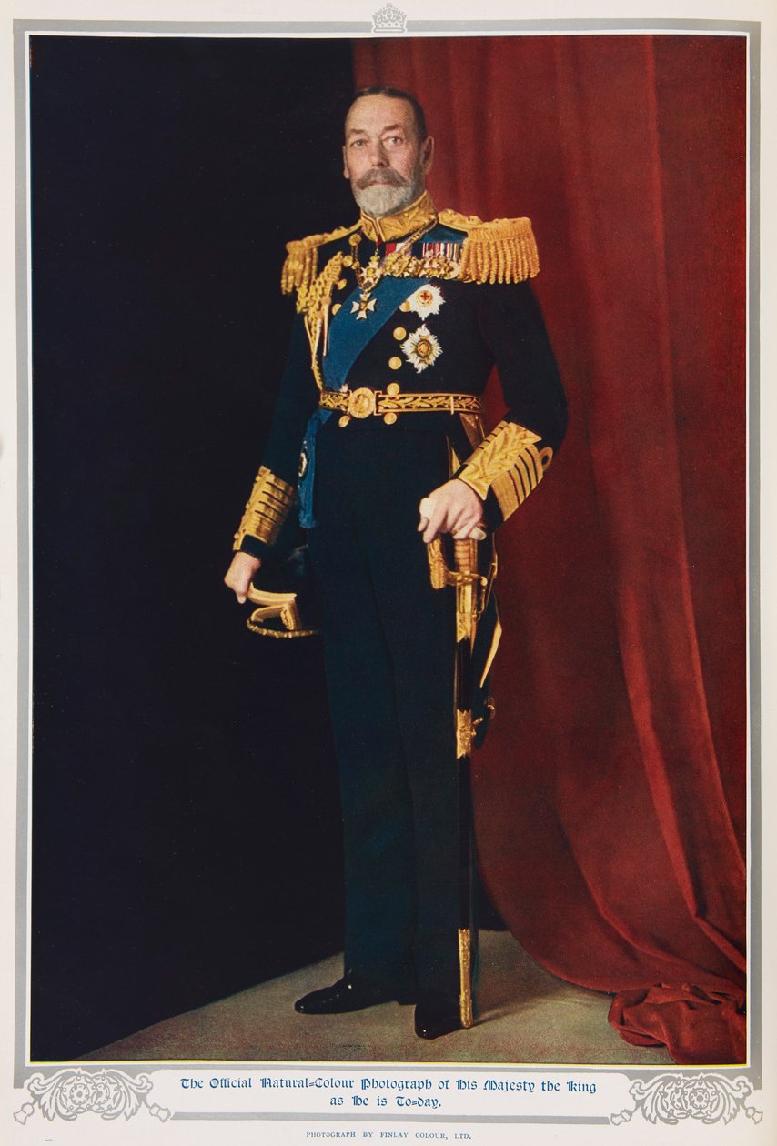Koning George V in 1935 door English Photographer