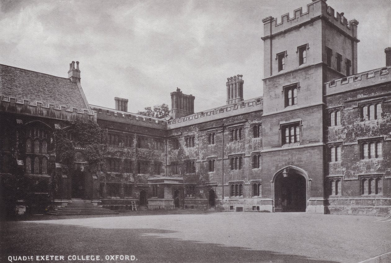 Binnenplaats Exeter College, Oxford door English Photographer