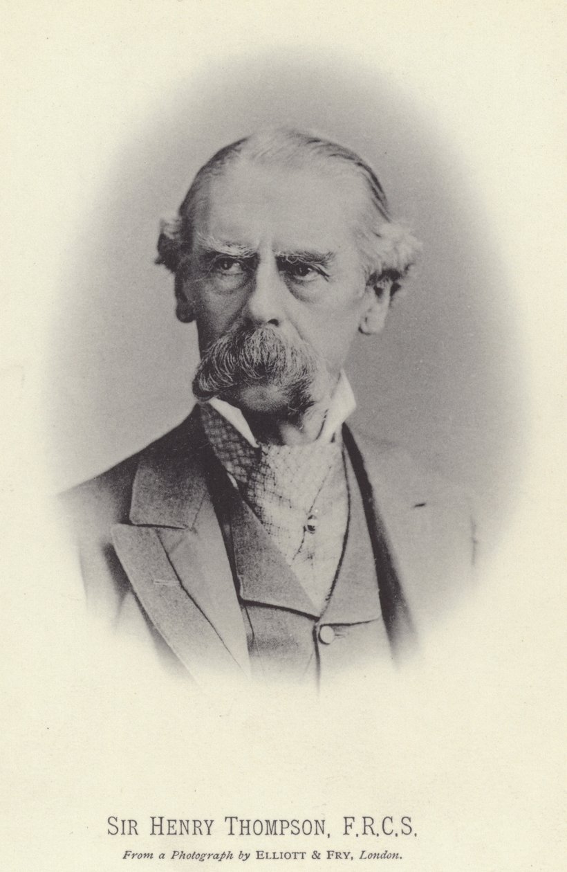 Sir Henry Thompson, FRCS (z/w foto) door English Photographer