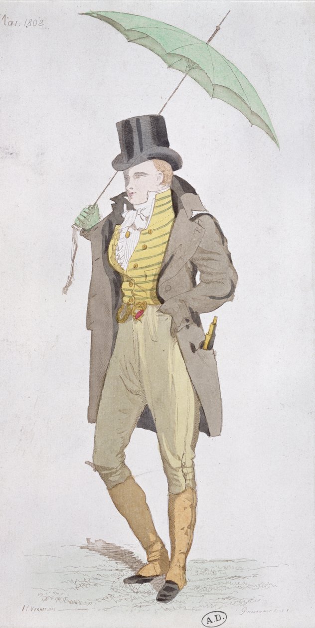 Een Engelse dandy, ca. 1802 door English School