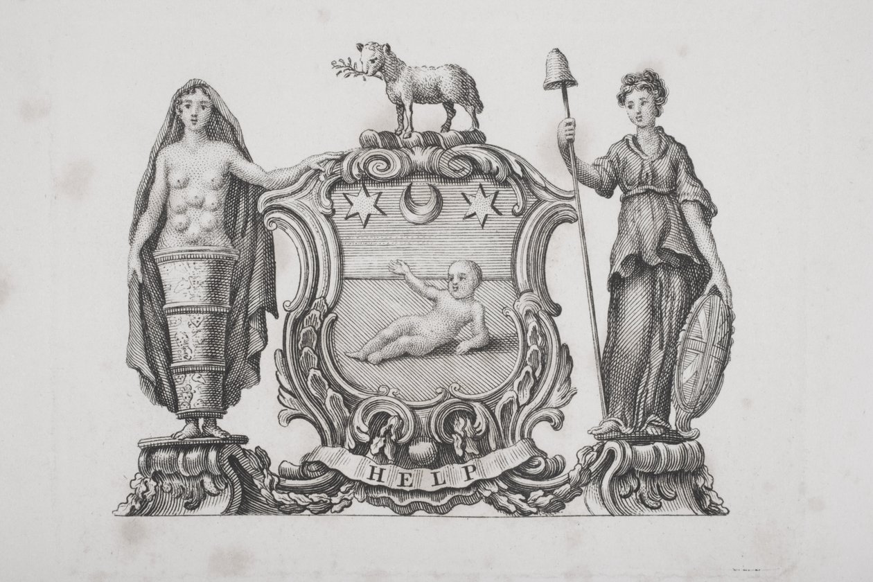 Wapen van het Foundling Hospital door English School