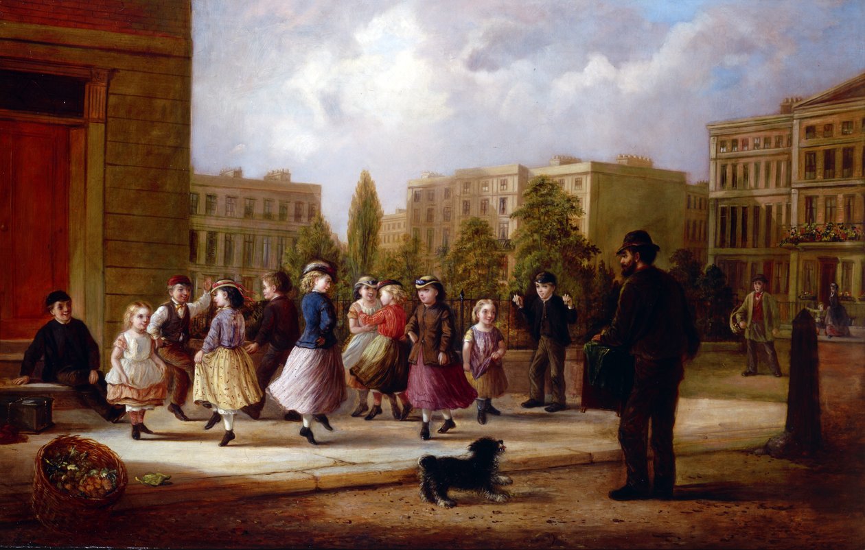 Dansende kinderen door English School