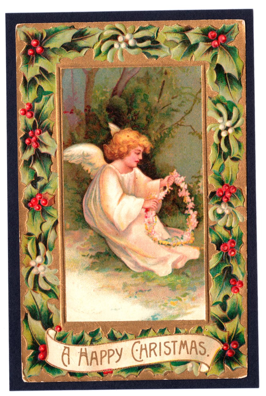 Kerstkaart, ca. 1907 door English School