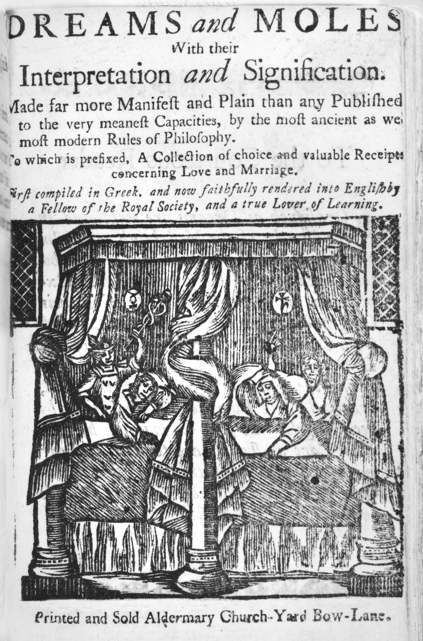 Dromen en Mollen, titelpagina, ca. 1750 door English School
