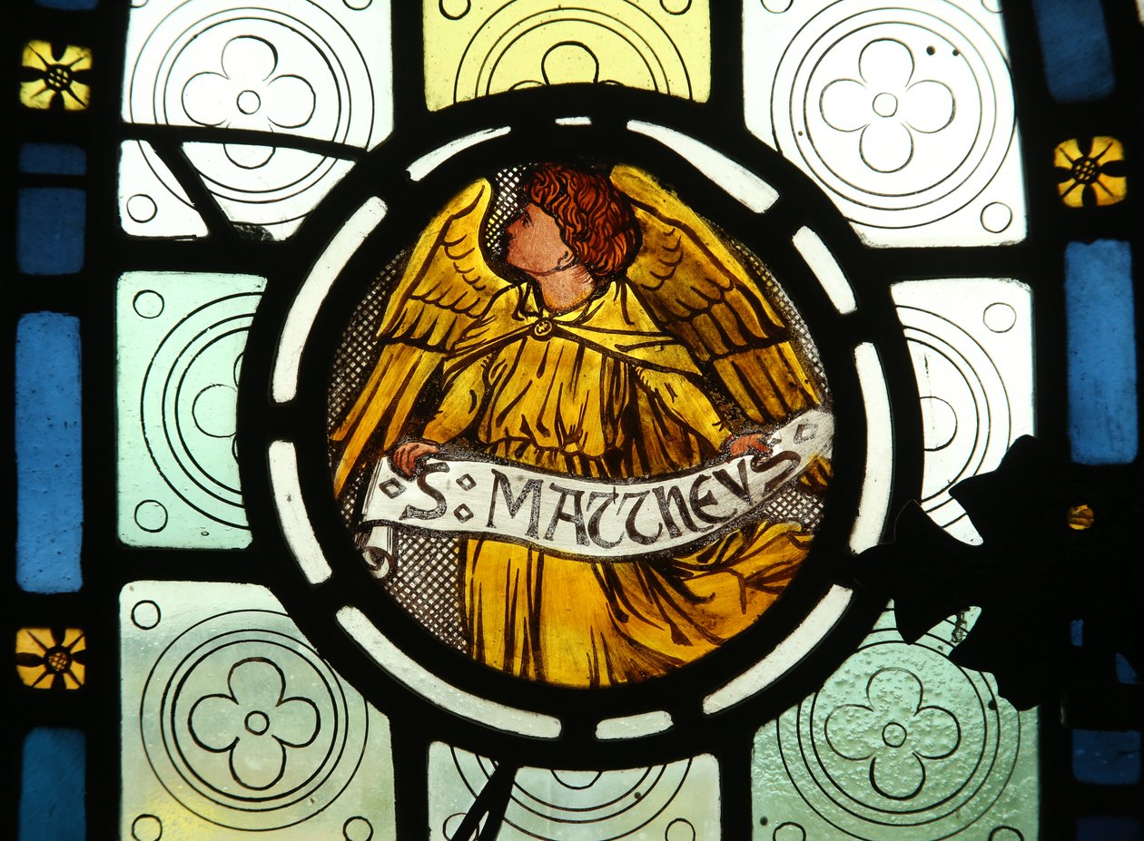 Evangelist embleem: Sint-Mattheüs door English School