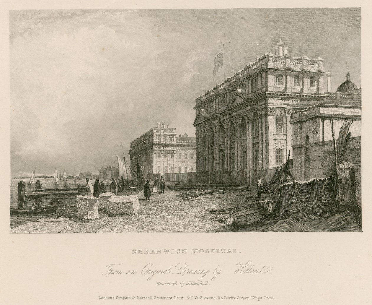 Greenwich Hospital, Londen door English School