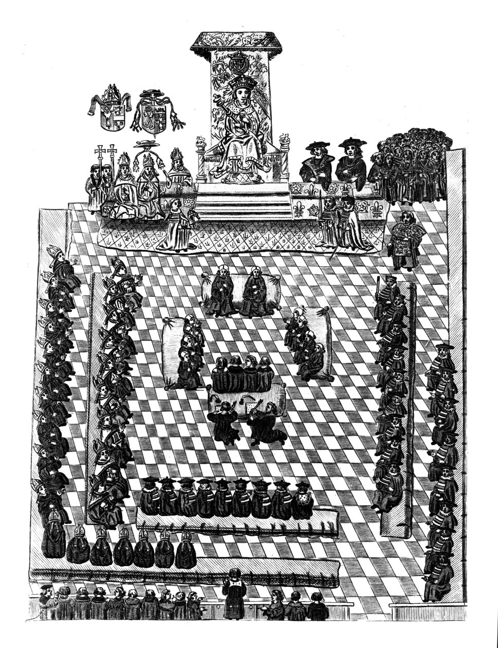 Hendrik VIII in het Parlement door English School