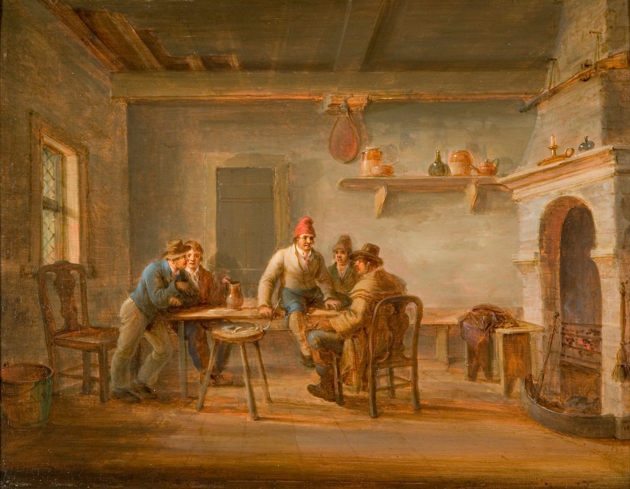 Interieur van een Engelse herberg door English School