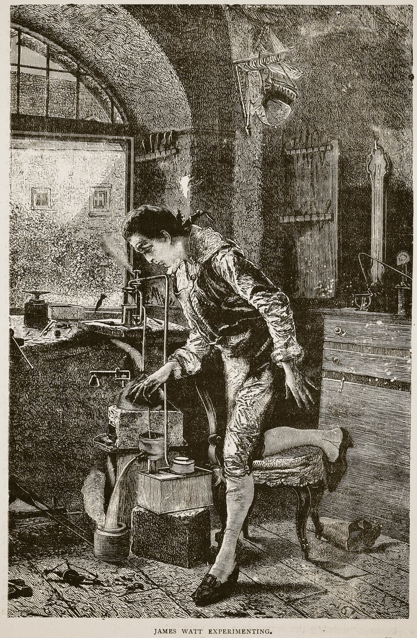 James Watt experimenteert door English School