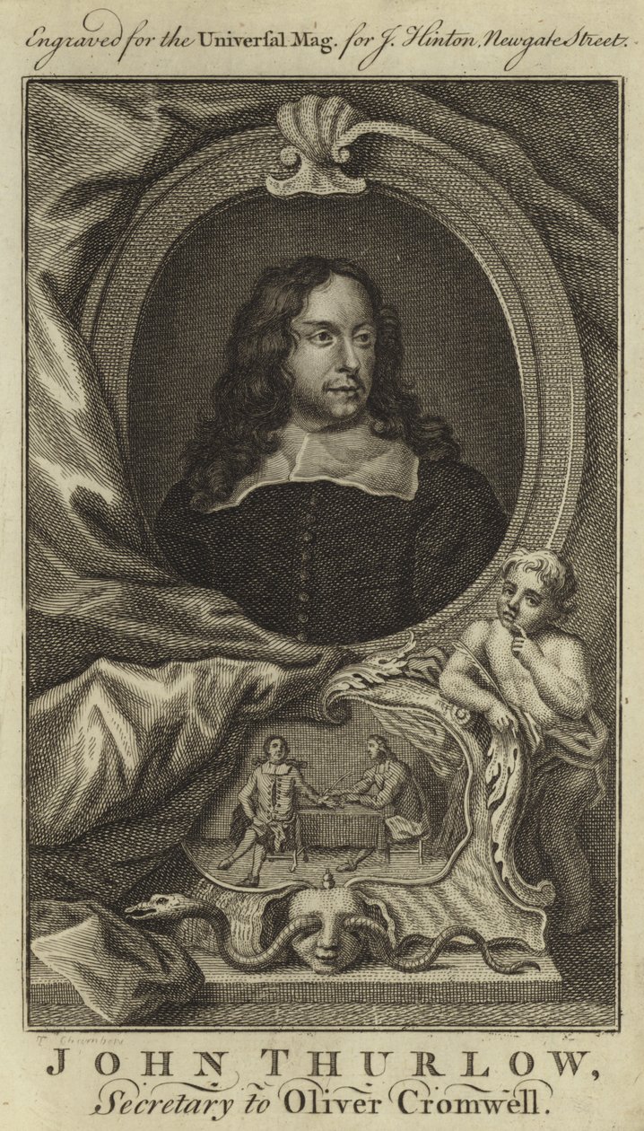 John Thurlow, Secretaris van Oliver Cromwell door English School