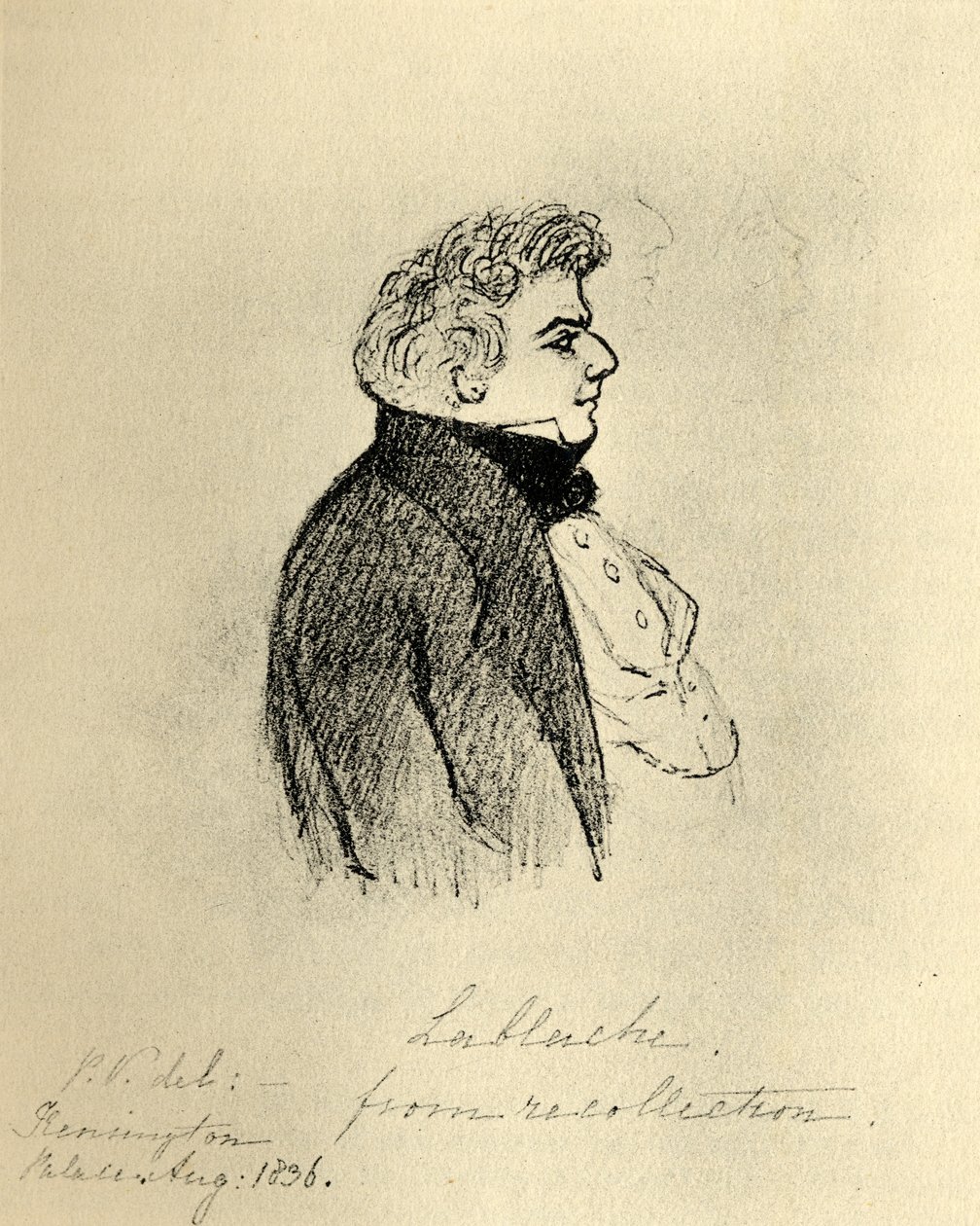 Luigi Lablache (1784-1858) (gravure) door English School