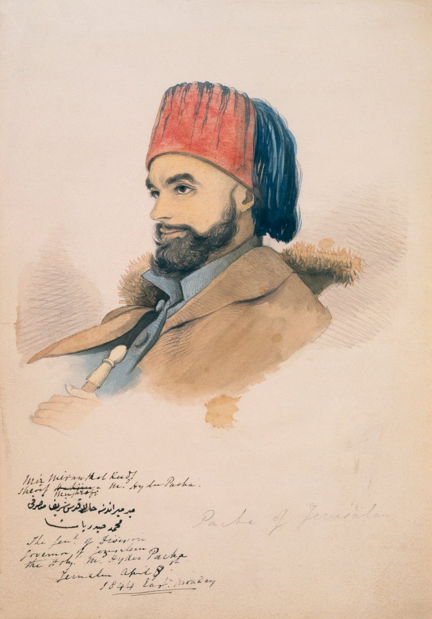 Mohammed Hayder, Pasha van Jeruzalem, 1844 door English School