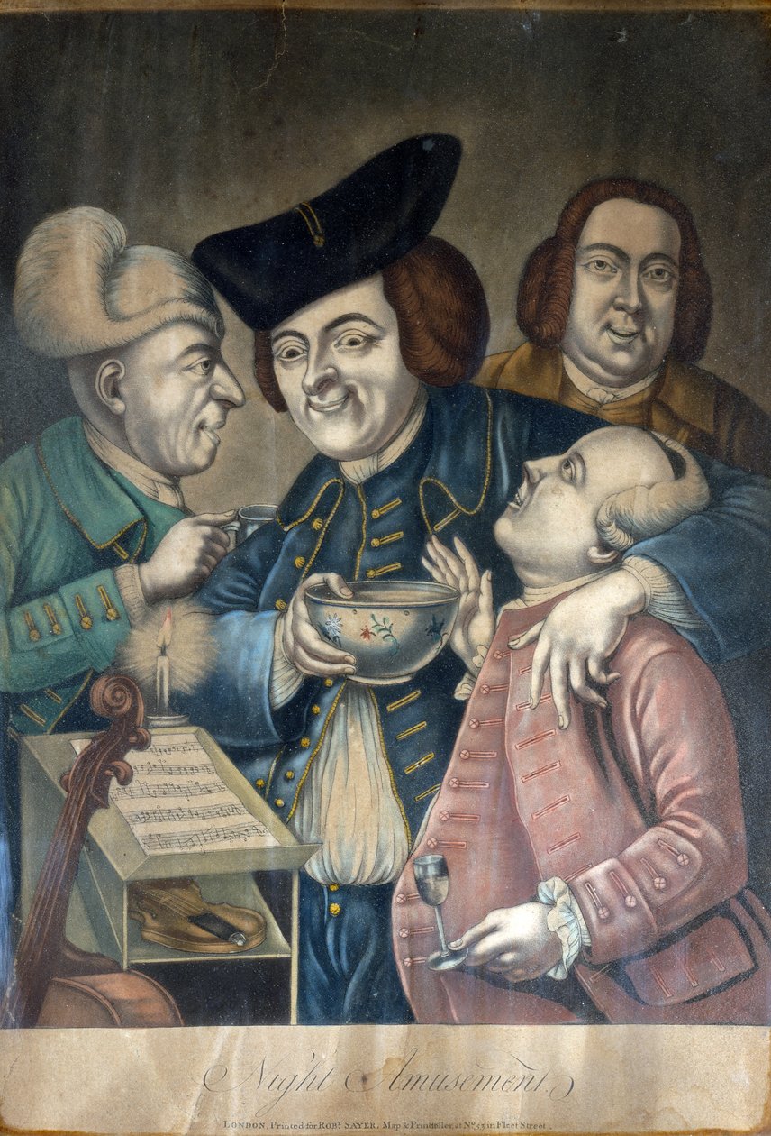Nachtvermaak, c.1770 door English School
