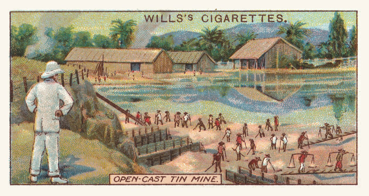Open tinmijn (chromolitho) door English School