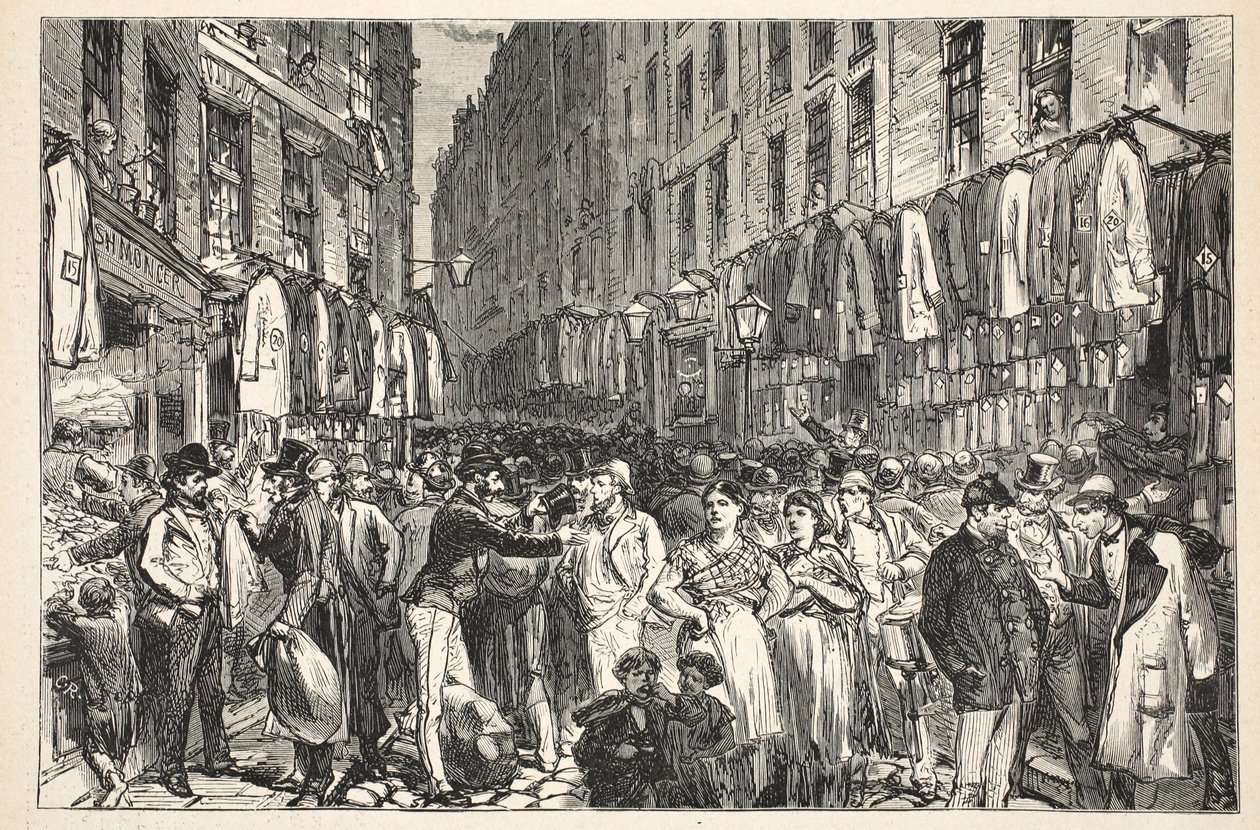 Petticoat Lane (Middlesex Street), 1870 door English School