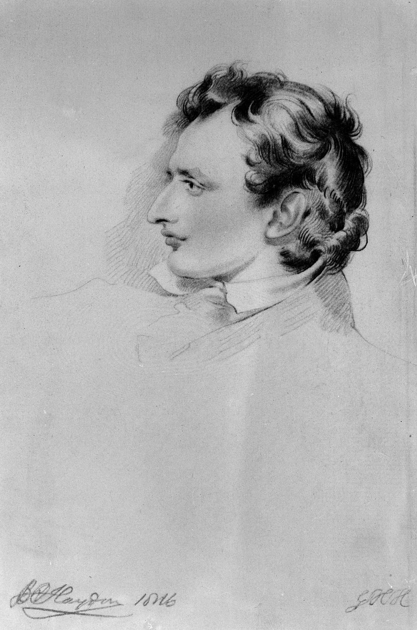 Portret van Benjamin Robert Haydon door English School