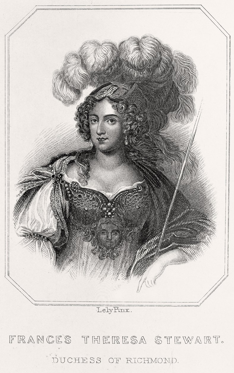 Portret van Frances Theresa Stewart door English School