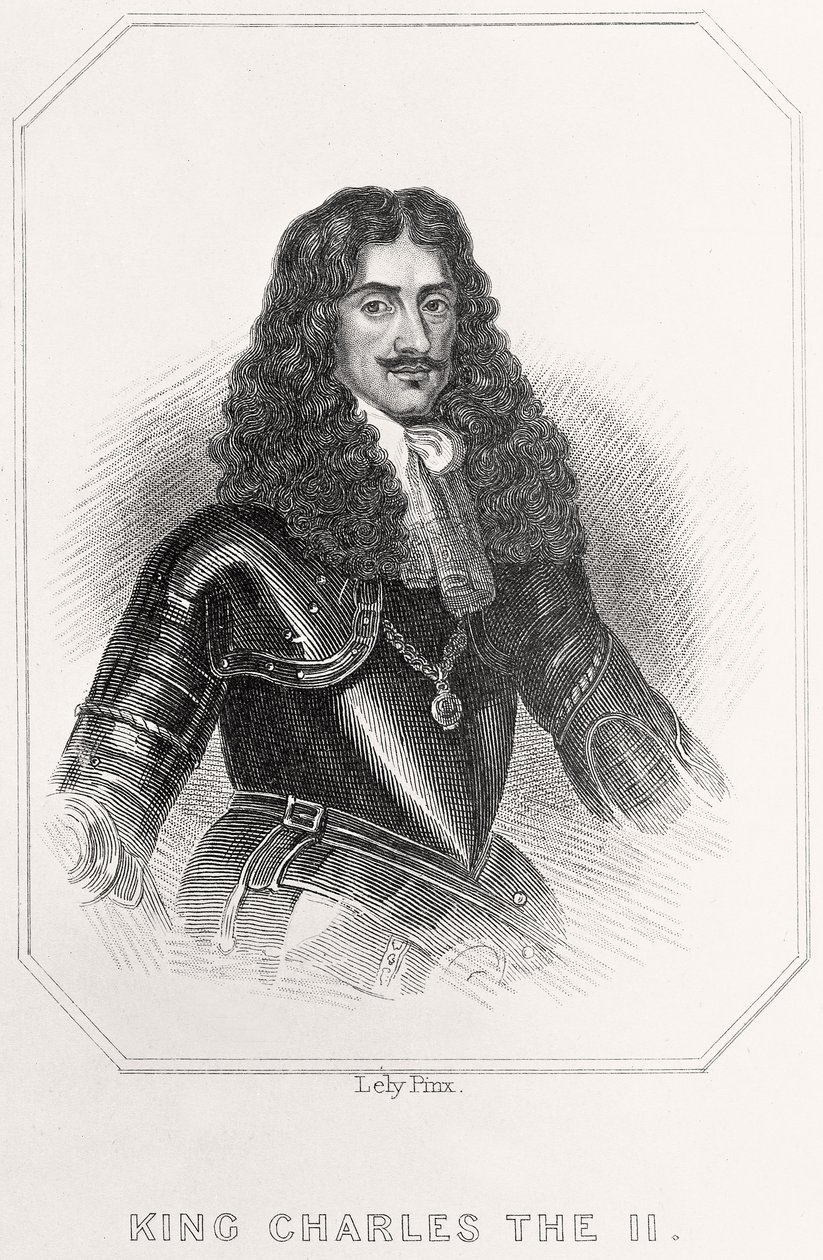 Portret van Koning Karel II, 1835 door English School