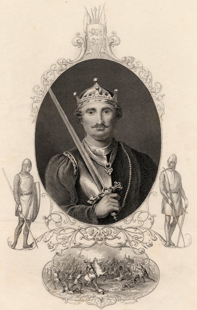 Portret van Willem de Veroveraar door English School