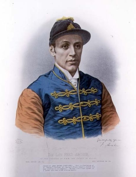 Portret van Fred Archer door English School