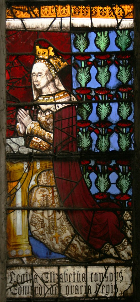 Koningin Elizabeth Woodville, ca. 1480 door English School