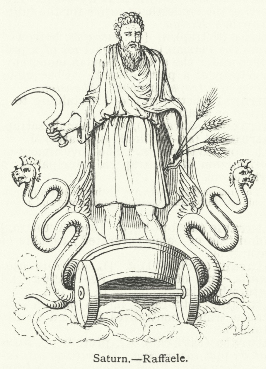 Saturnus (gravure) door English School