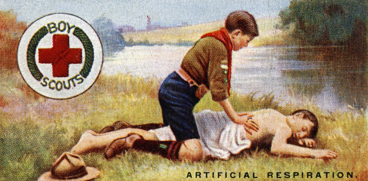 Scout Eerste Hulp Badge, 1929 door English School