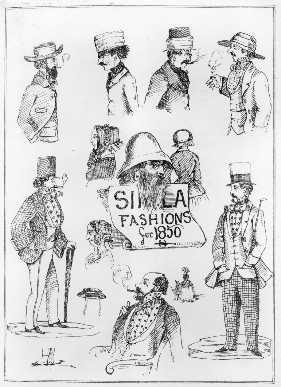 Simla-mode voor 1850 door English School