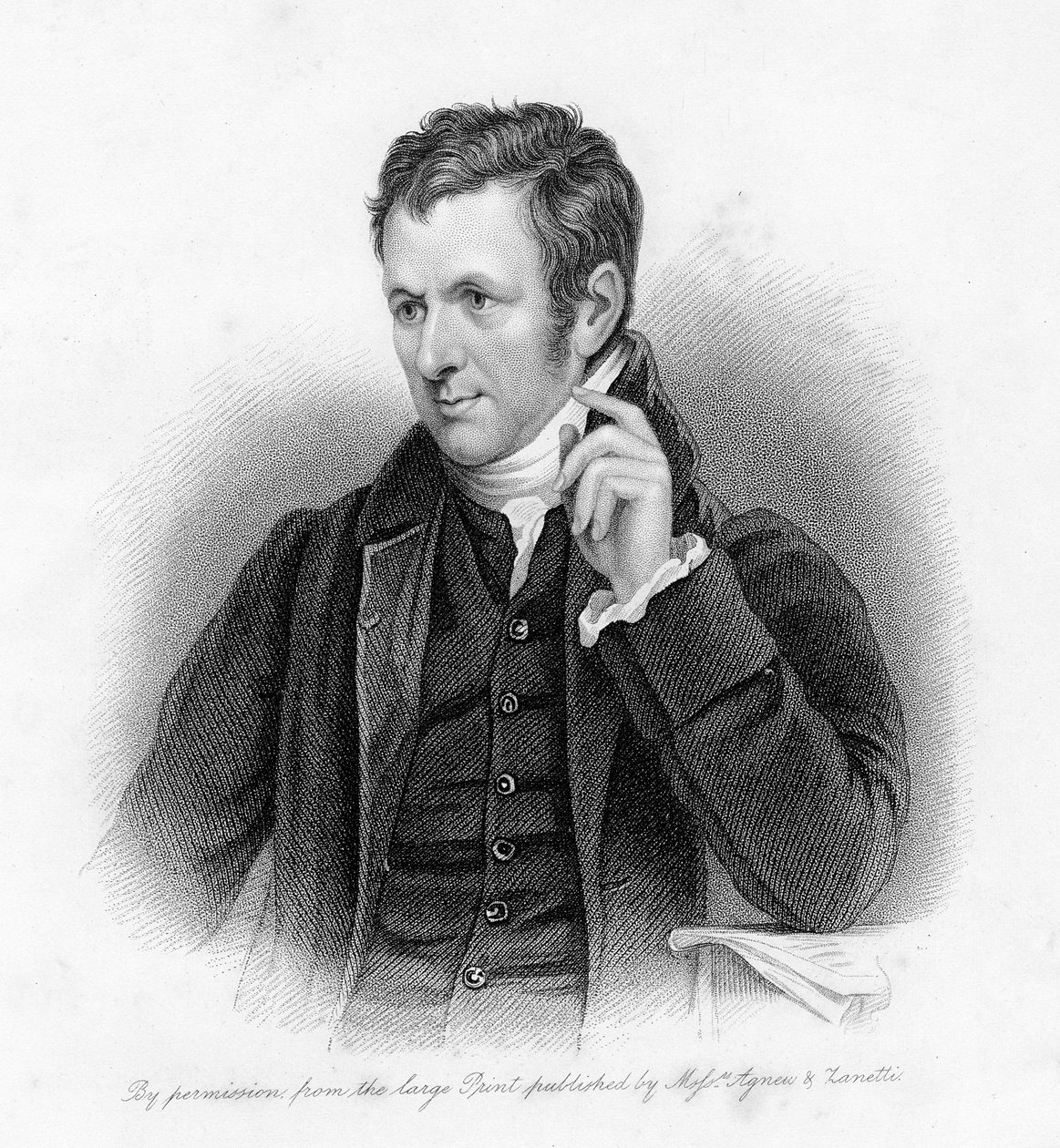 Sir Humphrey Davy, gegraveerd door Samuel Freeman door English School