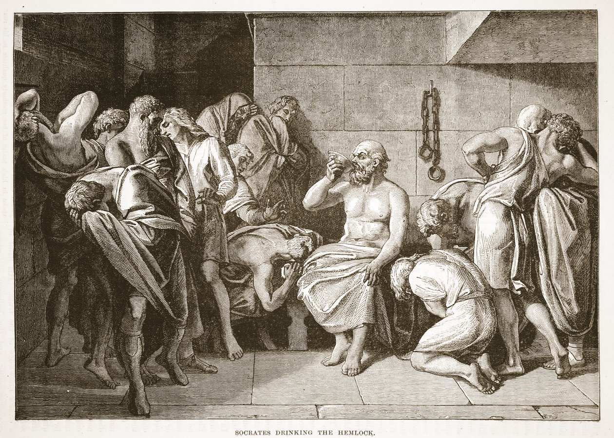 Socrates drinkt de gifbeker door English School