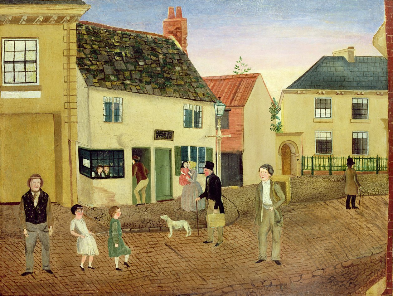Straatscène door English School