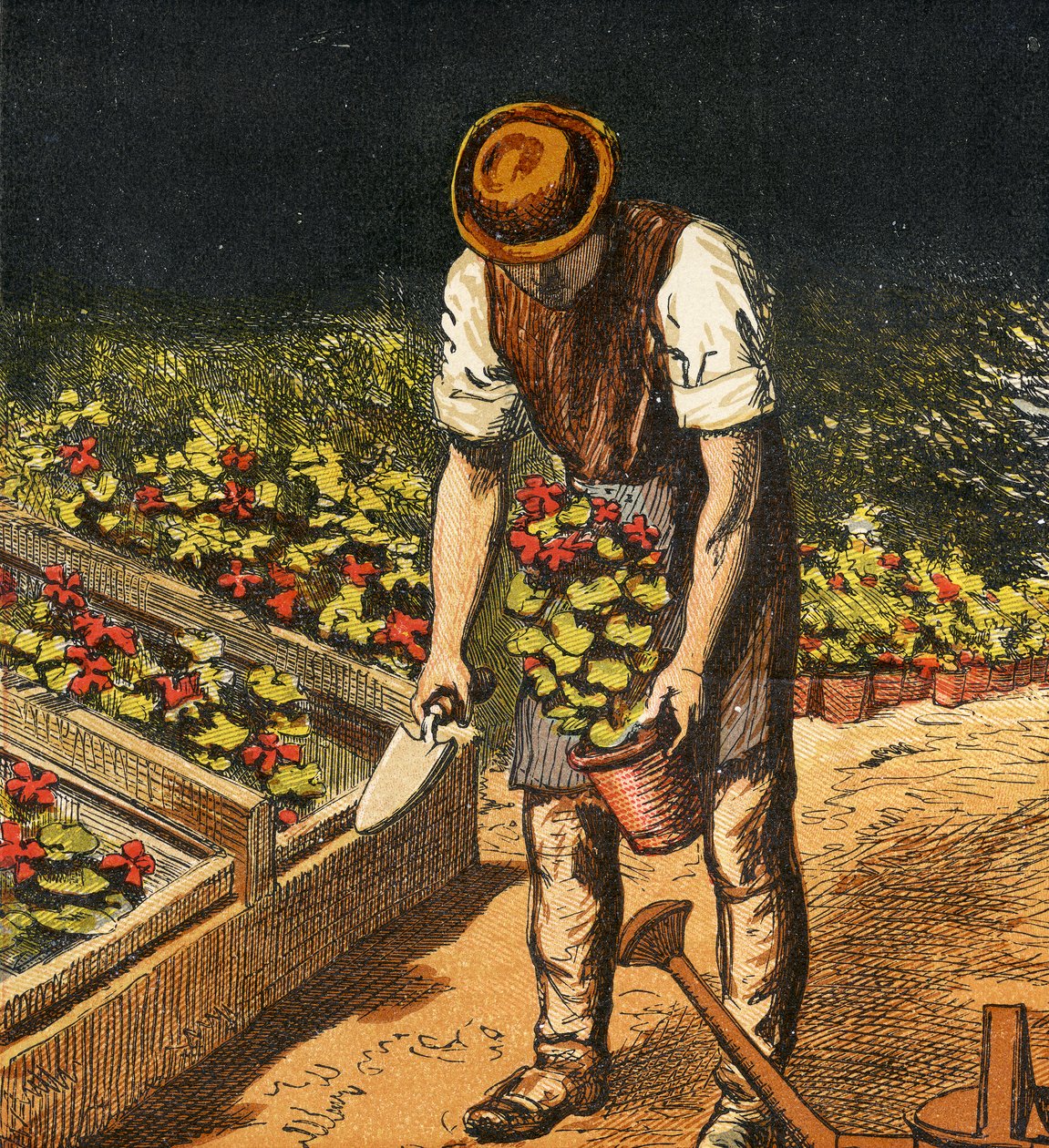 De Tuinman, 1867 door English School