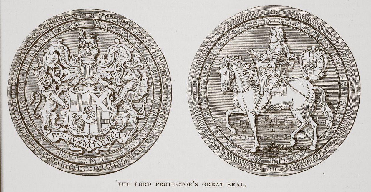 Het Grote Zegel van de Lord Protector door English School