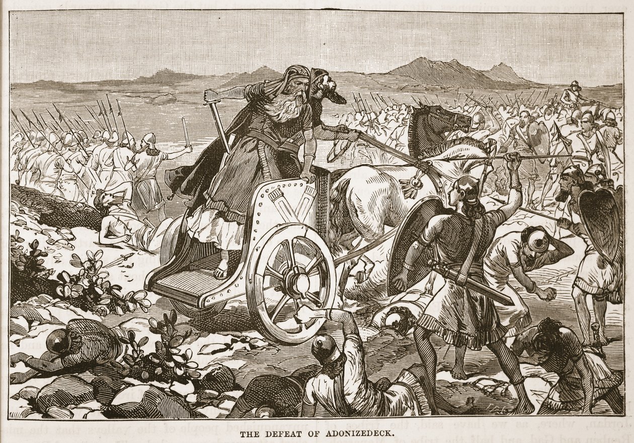 De nederlaag van Adonizedek door English School