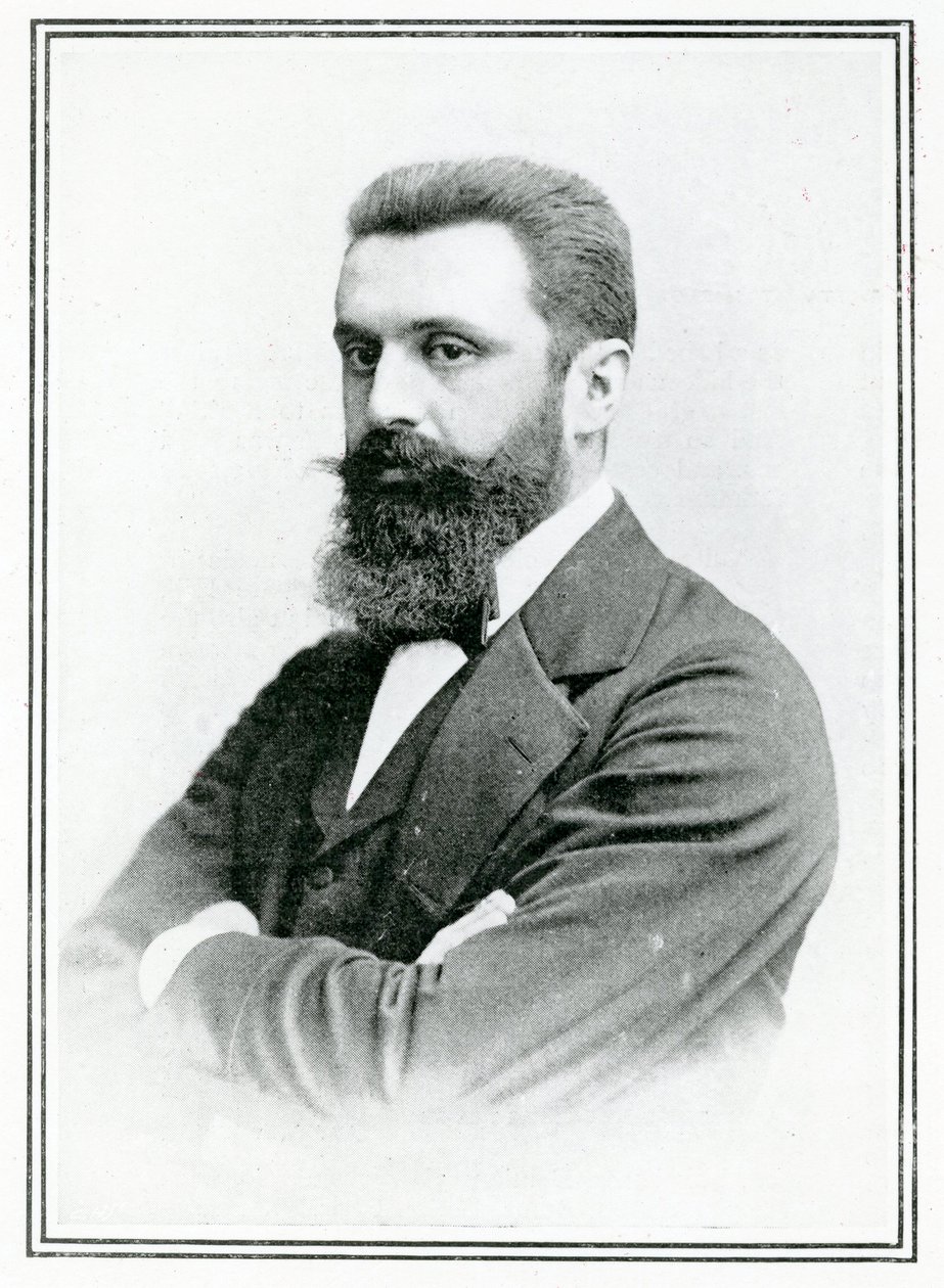 Theodor Herzl (1860-1904) door English School