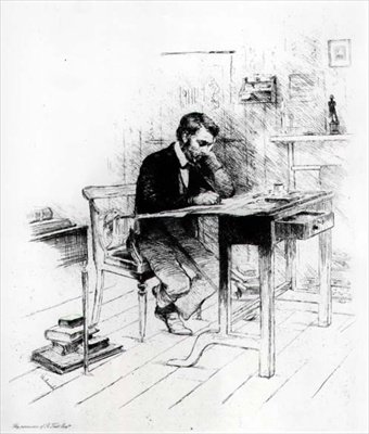 Thomas Carlyle (1795-1881) door English School