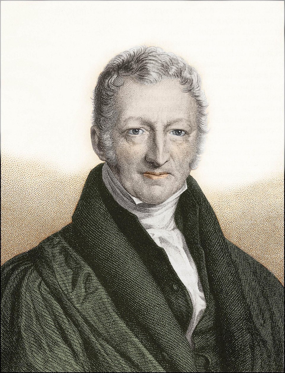 Thomas Robert Malthus (kleurengraving) door English School