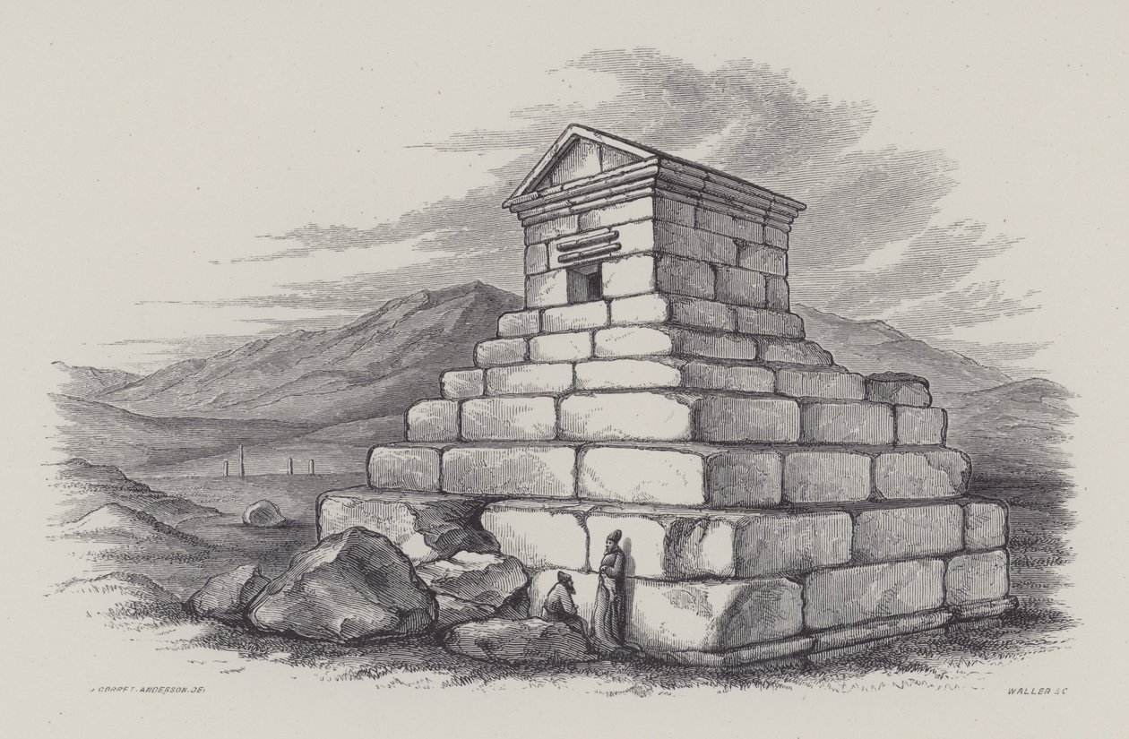 Graf van Cyrus (gravure) door English School