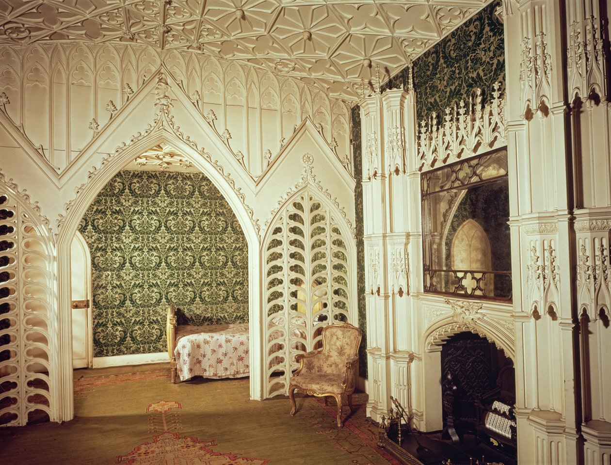 Uitzicht op de Holbein-kamer door English School