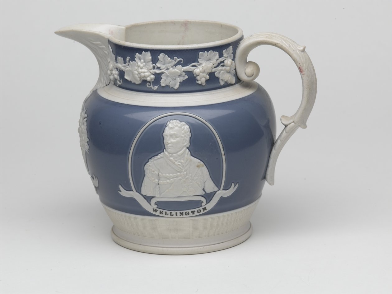 Waterloo herdenkingskruik, ca. 1815 door English School