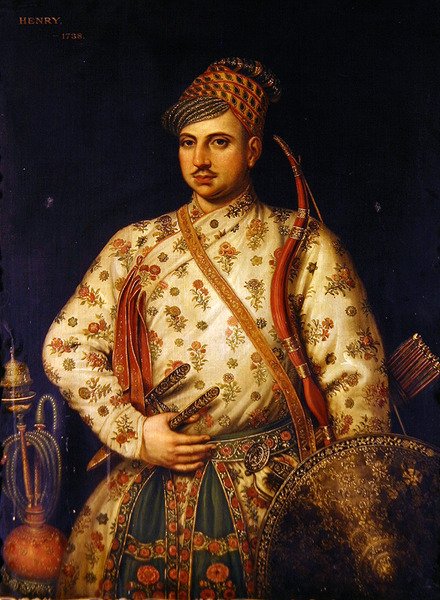 Portret van een Moghul prins door Enoch Seeman